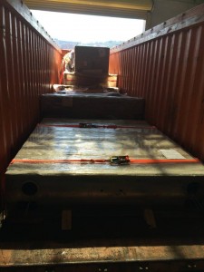 Open top konteyner lashing